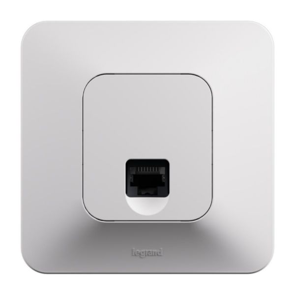 Prise RJ45 catégorie 6 FTP Neptune - Finition blanche - Emballage brochable