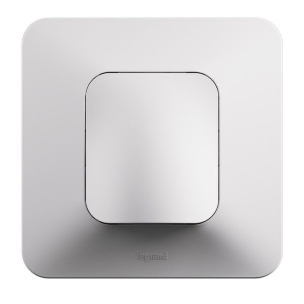 Sortie de câble avec plaque et griffes Neptune - Finition blanche