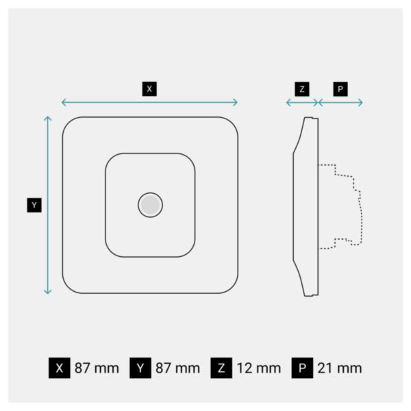 Prise télévision simple Etoile Neptune - Blanc