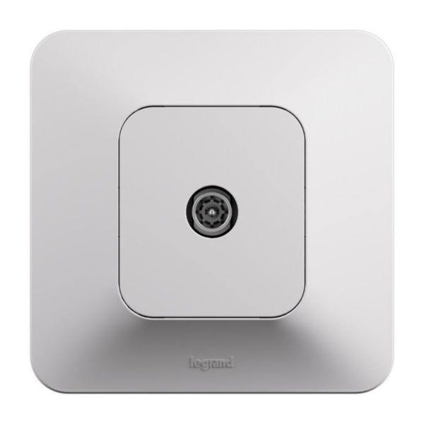 Prise télévision simple Etoile Neptune - Blanc