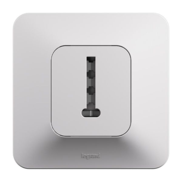 Prise téléphone 8 contacts en T Neptune - Finition blanche