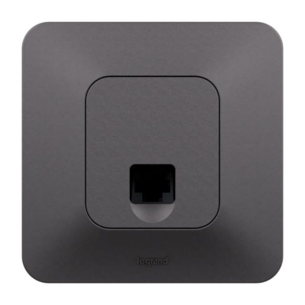 Prise RJ45 multimédia catégorie 6 FTP Neptune - Finition Noire