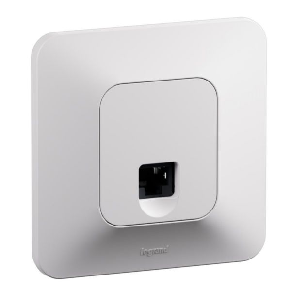 Prise RJ45 multimédia catégorie 6 FTP Neptune - Finition blanche