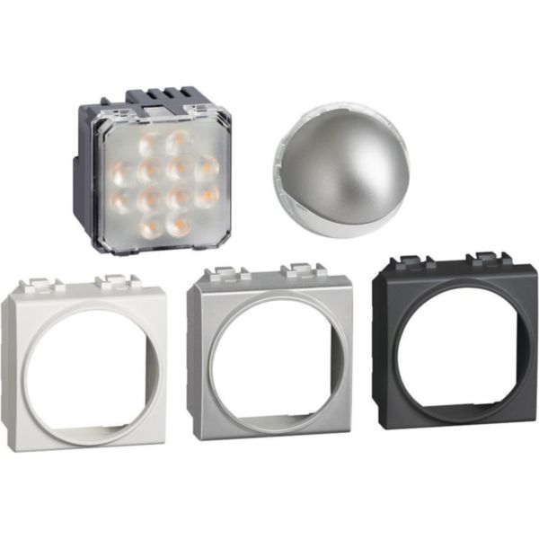 Spot orientable Livinglight 70 lumens Chrome mat - 2 modules