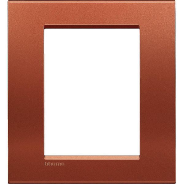 Plaque carrée LivingLight silk 3+3 modules - brique