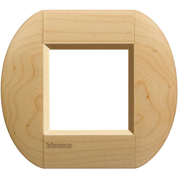 Plaque elliptique LivingLight métal 2 modules - acier