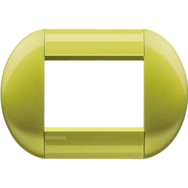 Plaque elliptique LivingLight laqué 2 modules - citron