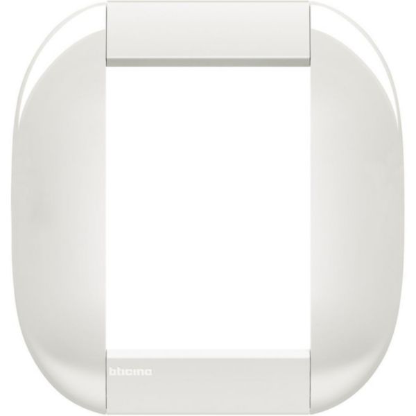 Plaque elliptique LivingLight neutre 3+3 modules - blanc