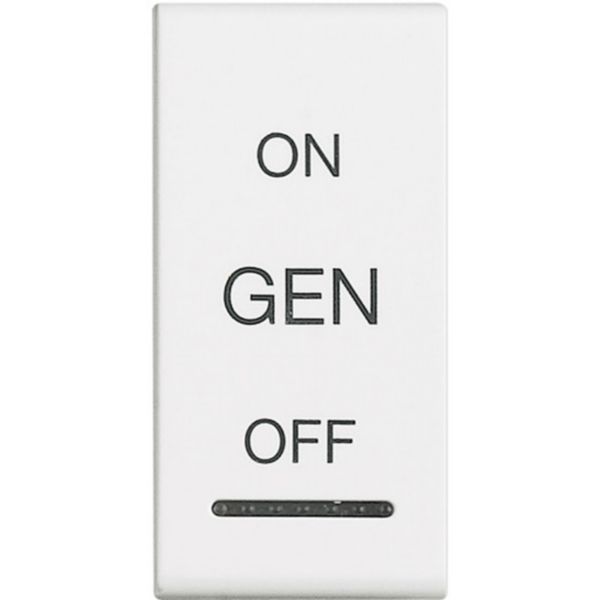 Manette Livinglight symbole ON , OFF et GEN 1 module - blanc