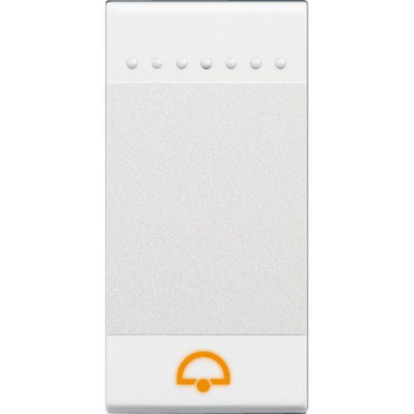 Manette Livinglight symbole sonnette 1 module - blanc