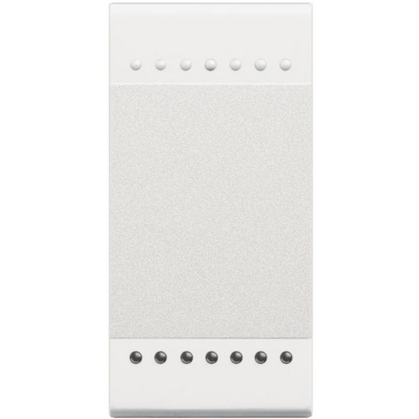 Manette Livinglight neutre type poussoir 1 module - blanc