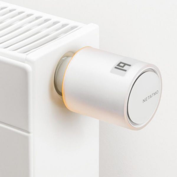 Tête Thermostatique Additionnelle Intelligente Netatmo fonctionne avec Thermostat ou Starter Pack Intelligents