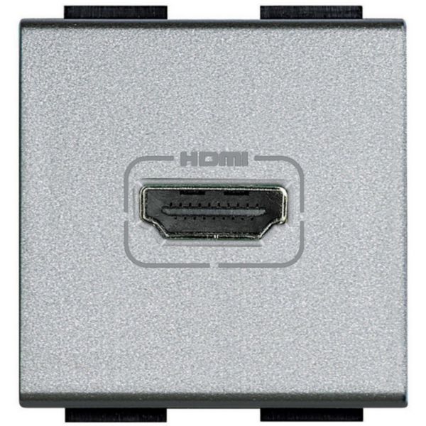 Prise HDMI Type-A préconnectorisée version 2.0 - Tech - 2 modules