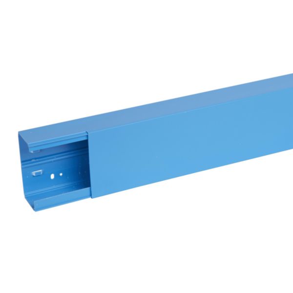 Goulotte de distribution Viadis 1 compartiment 120x60mm et longueur 2m livrée avec couvercle - Bleu BSI