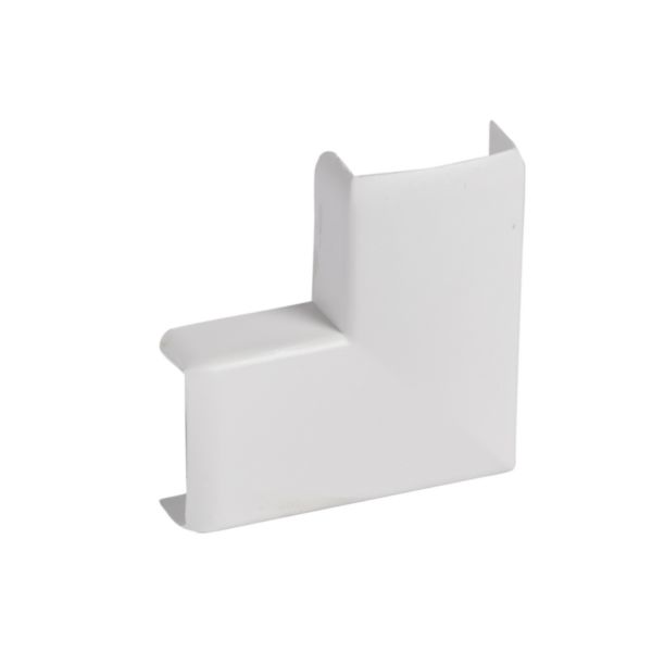 Angle plat pour moulure Keva 1 compartiment 20x10mm blanc Artic