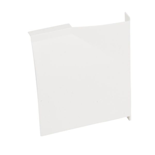 Sabot gauche pour moulure Keva LED System 80x12,5mm blanc Artic