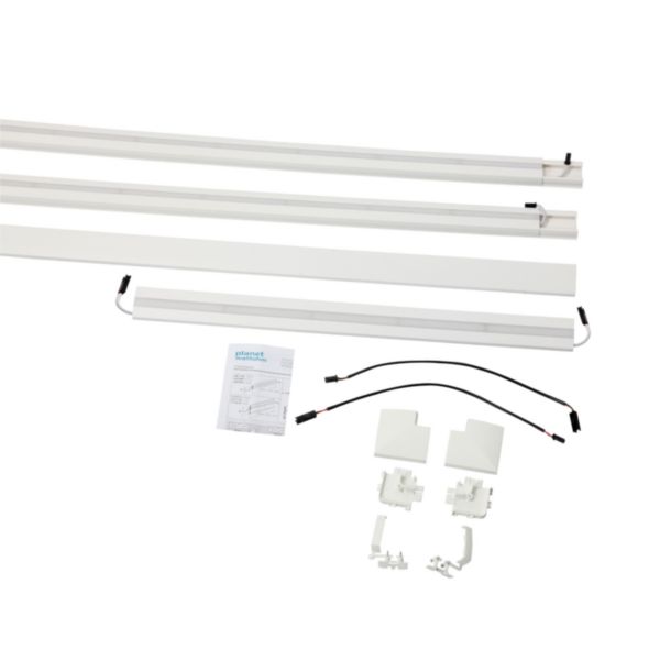 Kit Keva LED System complet pour contournement de porte avec Led blanc blanc Artic