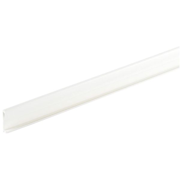 Fond de moulure Keva LED System 1 compartiment 40x12,5mm et longueur 2,10m à équiper d'un couvercle blanc Artic