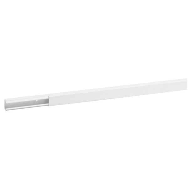 Goulotte de distribution Viadis 1 compartiment 25x16mm et longueur 2m livrée avec couvercle blanc Artic