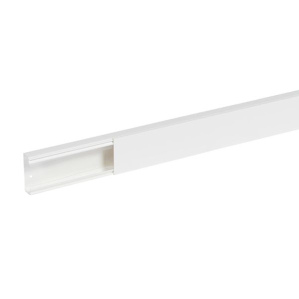 Goulotte de distribution Viadis 1 compartiment 60x25mm et longueur 2m livrée avec couvercle blanc Artic
