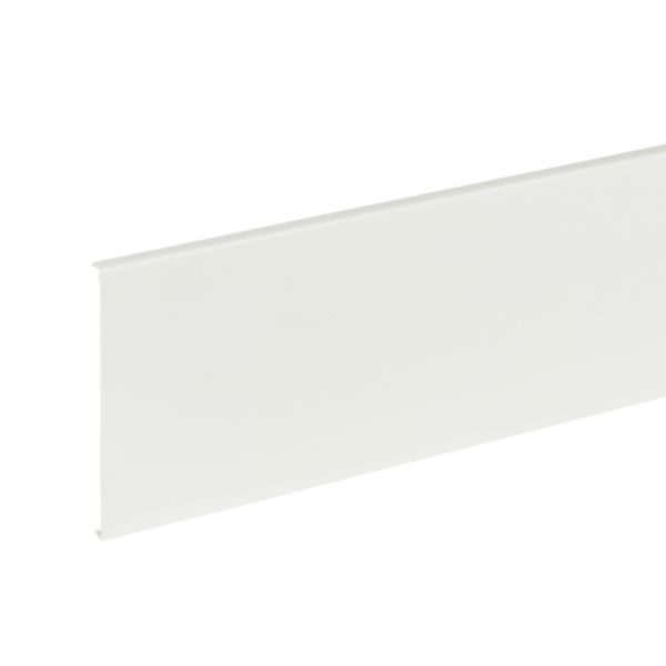 Couvercle pour goulotte de distribution Viadis largeur 120mm blanc Artic