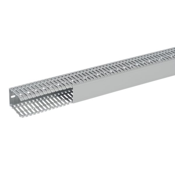 Goulotte de câblage 60x80mm - Fond + couvercle 2m - Découpe latérale - Sécabilité rapide à la main ou à la pince coupante - PVC Gris - Page 2