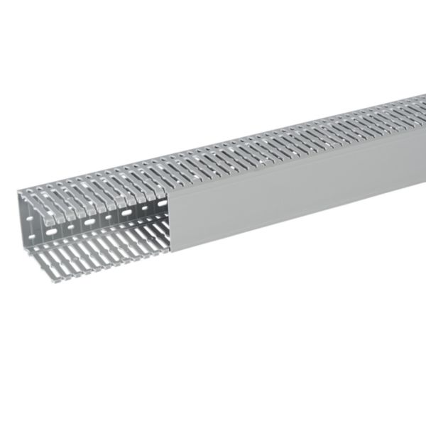 Goulotte de câblage 80x100mm - Fond + couvercle 2m - Découpe latérale - Sécabilité rapide à la main ou à la pince coupante - PVC Gris - Page 3