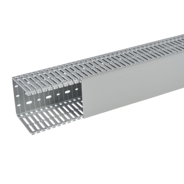 Goulotte de câblage 100x100mm - Fond + couvercle 2m - Découpe latérale - Sécabilité rapide à la main ou à la pince coupante - PVC Gris - Page 2