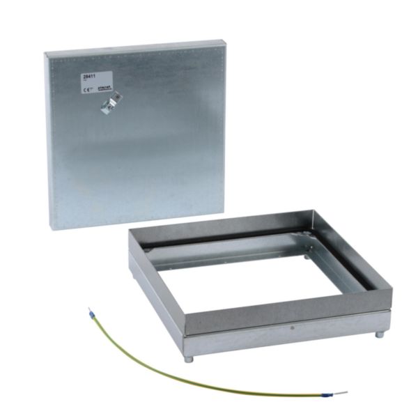 Boîte de sol affleurante IP44 pour carrelage ou marbre 18mm à 24mm d'épaisseur avec avec couvercle simple