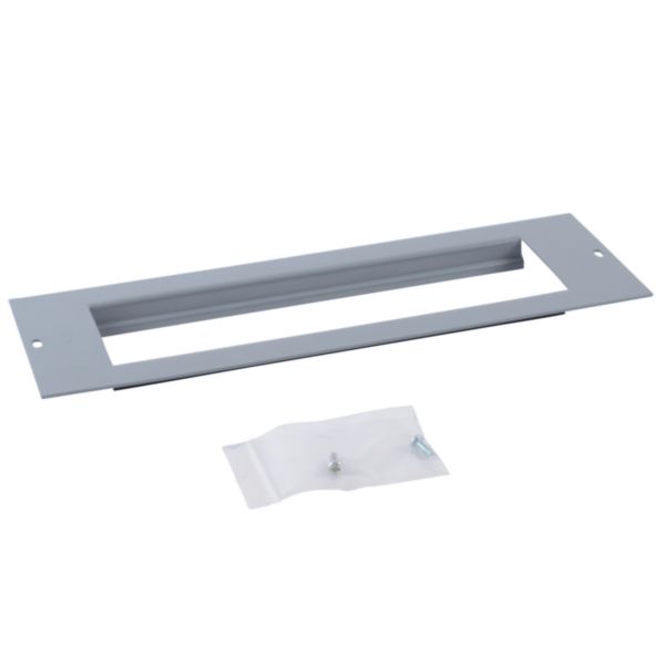 Support 8 modules horizontaux pour boîte de sol carrelage affleurante IP44, pouvant recevoir 4 appareillages 45