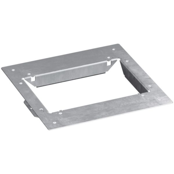 Plaque d'adaptation de la boîte d'encastrement Logix pour une boîte de sol capacité 8M vertical ou 12M horizontal