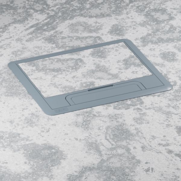 Boîte de sol Logix 12 modules verticaux avec couvercle recouvrant plastique - pour plancher technique