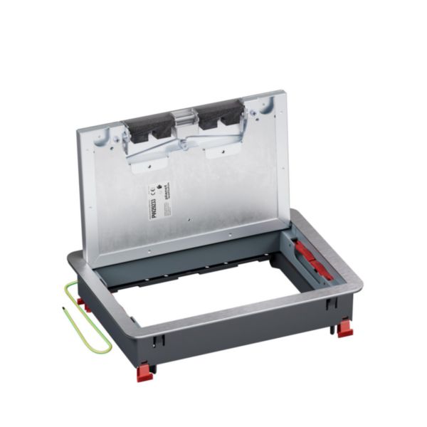 Trappe de visite Logix avec couvercle recouvrant métal 203x286mm - hauteur réglable 73mm - pour sol béton