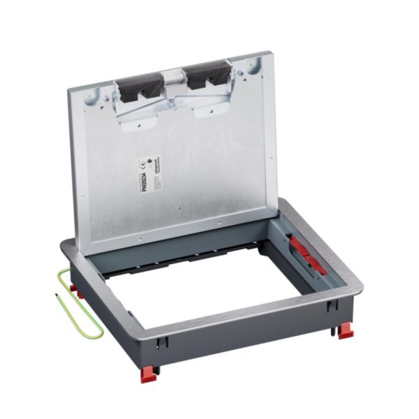 Trappe de visite Logix avec couvercle recouvrant métal 241x286mm - hauteur réglable 73mm - pour sol béton