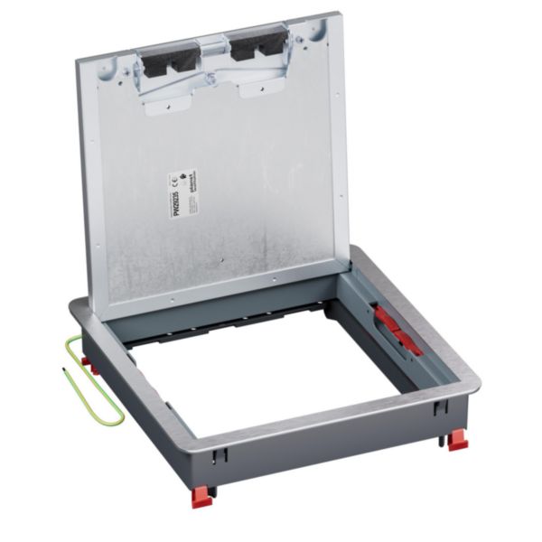 Trappe de visite Logix avec couvercle recouvrant métal 286x286mm - hauteur réglable 73mm - pour sol béton