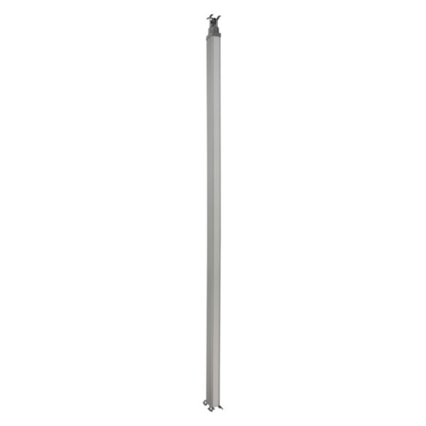 Colonne 1 compartiment 2 faces à clippage direct Logix 45 - corps aluminium couvercle PVC - hauteur 3,9m à 5,10m
