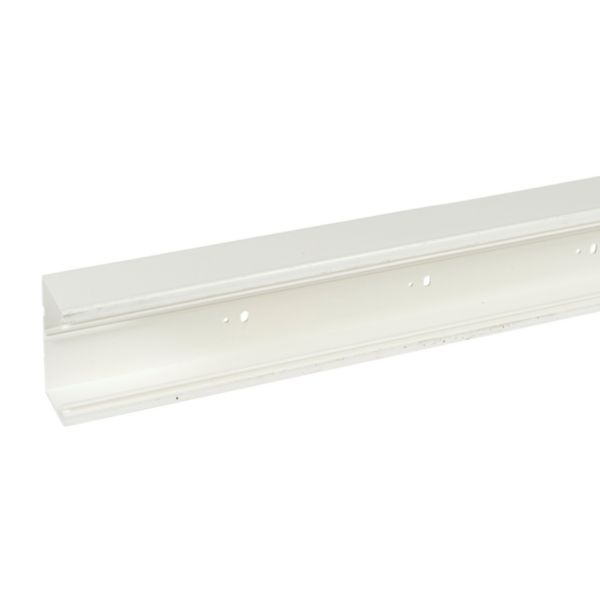 Goulotte d'installation Logix Universel - 100x50mm - 1 compartiment - Fond livré seul - Longueur 2m - PVC Blanc Artic