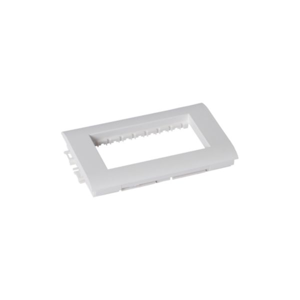 Support appareillage Logix - 2 postes - Largeur 80mm - Pour Logix Universel et ZH - Blanc