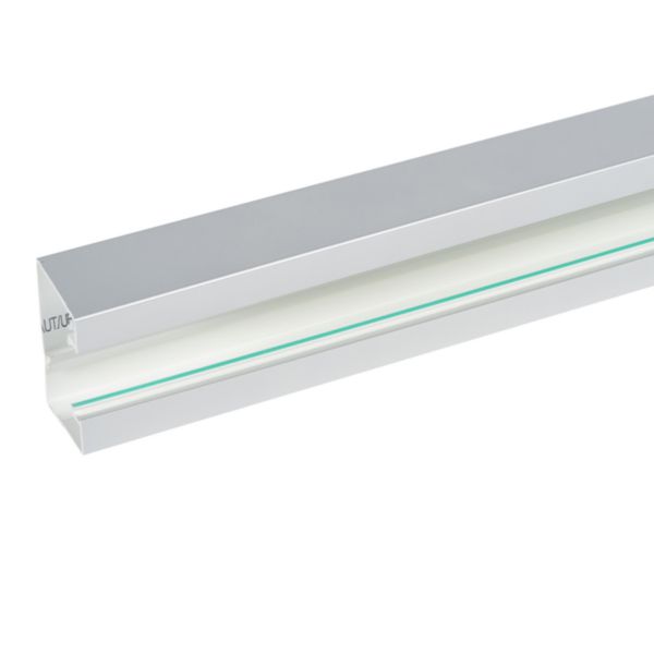 Goulotte d'installation Logix 45 - 85x50mm - 1 compartiment - Fond livré seul - Longueur 2m - PVC Alumnic RAL9006 - Page 7