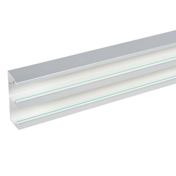 Goulotte d'installation Logix 45 - 130x50mm - 2 compartiments - Fond livré seul - Longueur 2m - PVC Alumnic RAL9006 - Page 7