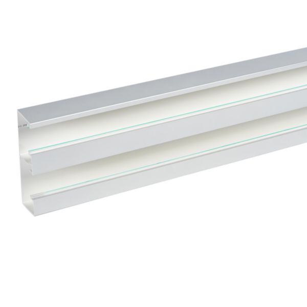 Goulotte d'installation Logix 45 - 160x50mm - 2 compartiments - Fond livré seul - Longueur 2m - PVC Alumnic RAL9006 - Page 7
