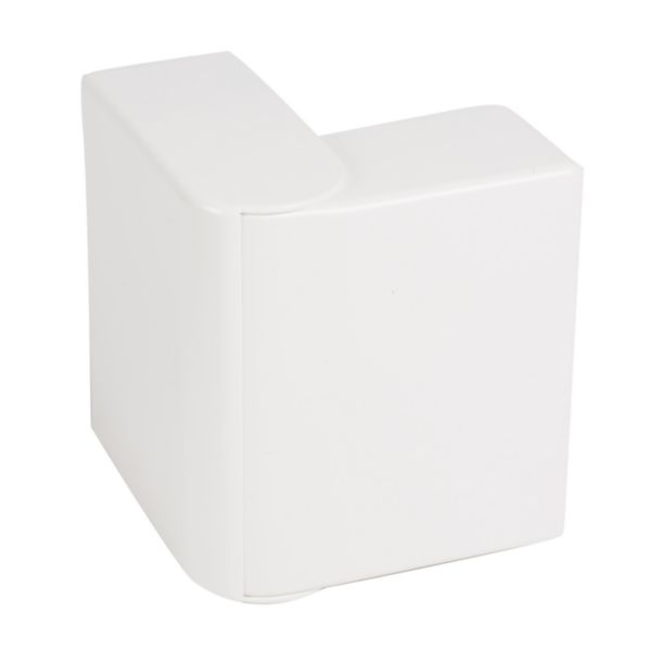 Angle extérieur variable de 60° à 120° - Pour goulotte Logix 45 130x50mm - Blanc Artic antimicrobien