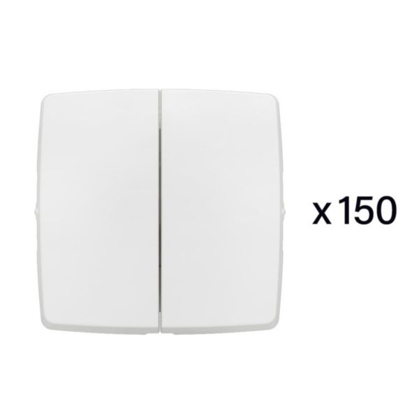 Lot spécial chantierde 150 transformeurs doubles - à composer Blanc