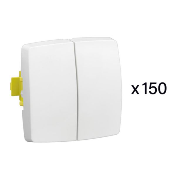Lot spécial chantierde 150 transformeurs doubles - à composer Blanc