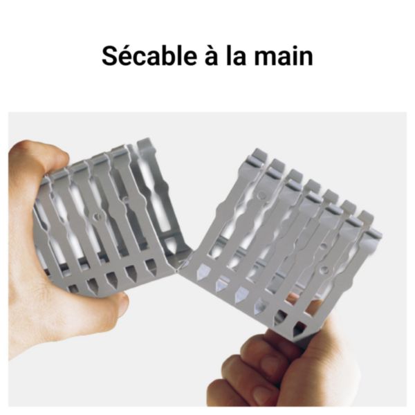 Couvercle complémentaire largeur 40mm - Longueur 2m - Bleu AFNOR 2525 - Pour goulottes Segma BSI largeur 40mm