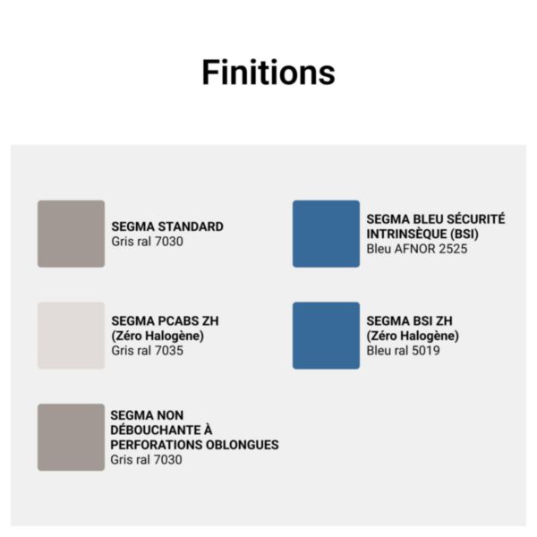 Couvercle complémentaire largeur 40mm - Longueur 2m - Bleu AFNOR 2525 - Pour goulottes Segma BSI largeur 40mm