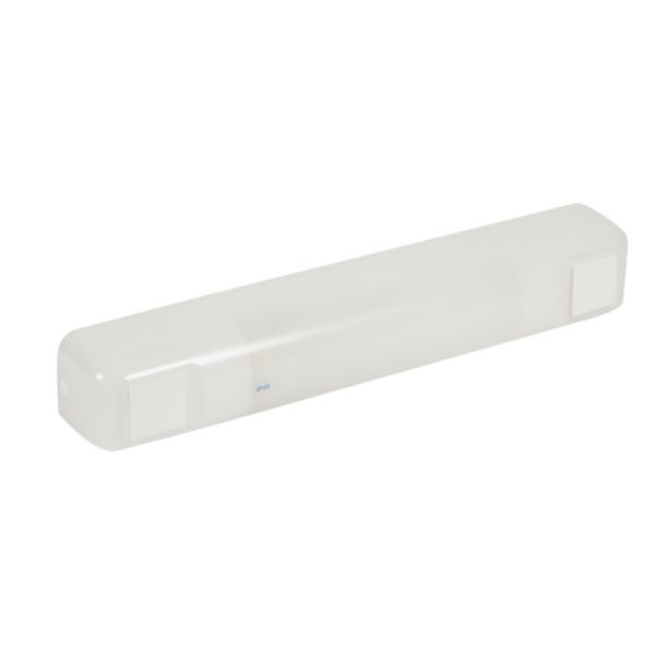 Applique standard 484mm IP44 IK04 Fluolux² avec inter et lampe fluo douille 2G11