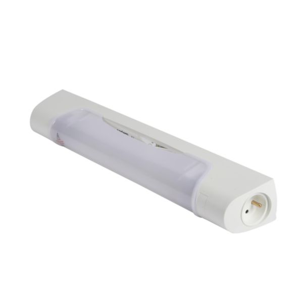 Applique Prismaline avec prise 2P + t / linolite incandescent 75W