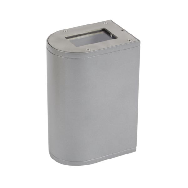Applique extérieure Wallwasher BORNEO vertik gris argent gu10 / LED 3000K