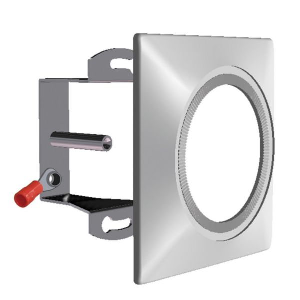 Kit fixation et bague zamak carrée 78x78mm -luminaires encastrés kalank mini led